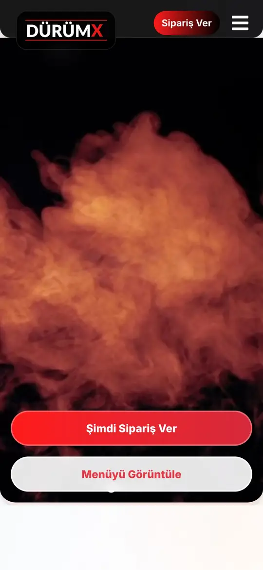 DürümX ana sayfası, telefon
